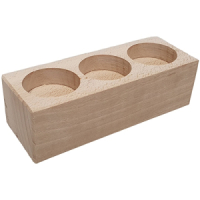 Houten waxinelichthouder